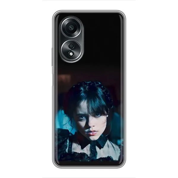 Чехол с принтом «взгляд Уэнздей» для OPPO A58 (4G)