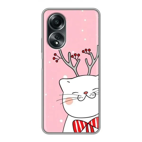 Чехол с принтом «Зимний кот» для OPPO A58 (4G) Чехол с принтом «Зимний кот» для OPPO A58 (4G)