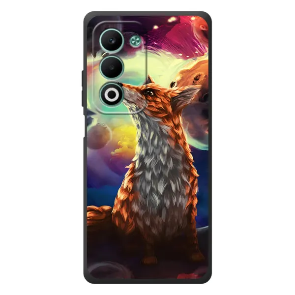 Чехол с принтом «Лисица в космосе» для OPPO A5m