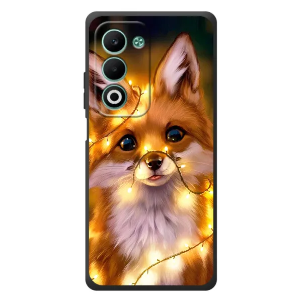 Чехол с принтом «Лисичка в гирляндах» для OPPO A5m