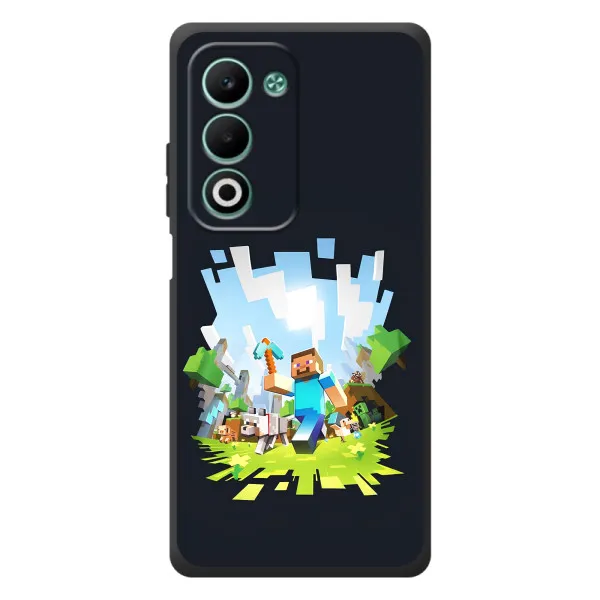 Чехол с принтом «персонажи Minecraft» для OPPO A5m