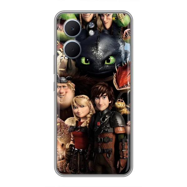 Чехол с принтом «Персонажи дракона» для OPPO A5x