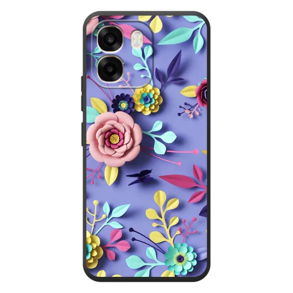 Чехол с принтом «Цветочный дизайн» для OPPO A6