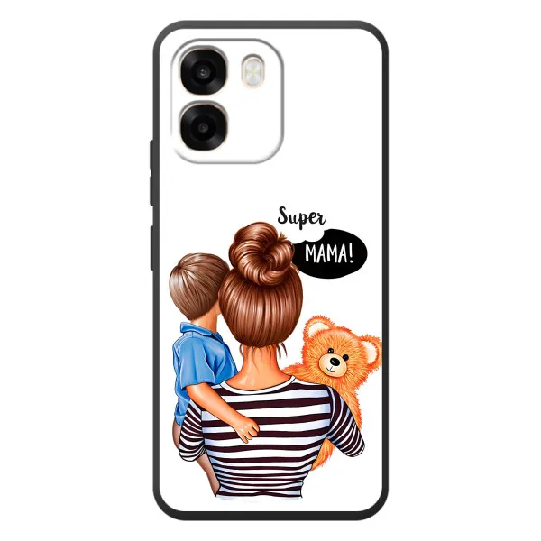 Чехол с принтом «Мама с сыном» для OPPO A6