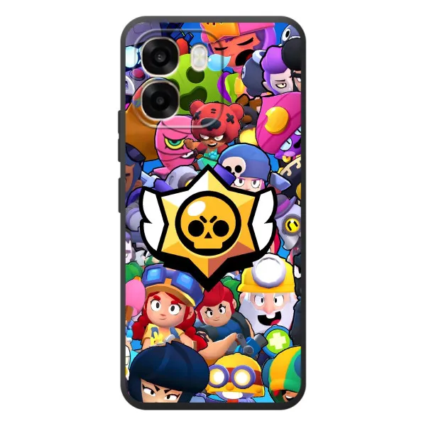 Чехол с принтом «Лого Brawl Stars» для OPPO A6