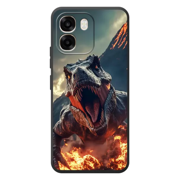 Чехол с принтом «Огненный динозавр» для OPPO A6