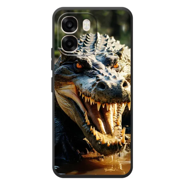 Чехол с принтом «Опасный крокодил» для OPPO A6