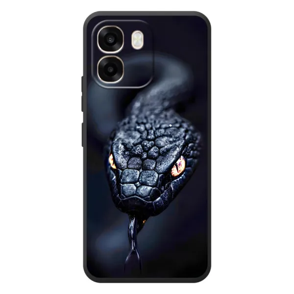 Чехол с принтом «Черная змея» для OPPO A6