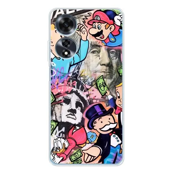 Чехол с принтом «Monopoly man» для OPPO A60 5G
