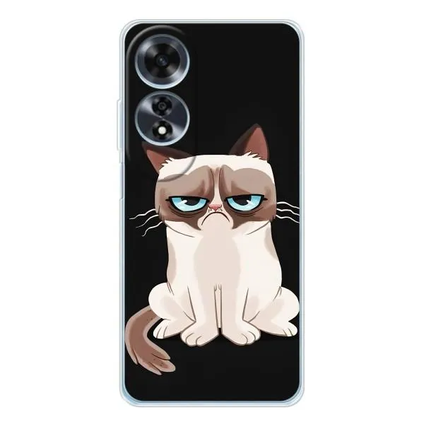Чехол с принтом «Грустный кот» для OPPO A60 5G