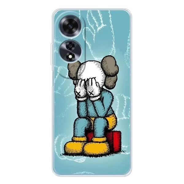 Чехол с принтом «Плач Bearbrick» для OPPO A60 Чехол с принтом «Плач Bearbrick» для OPPO A60