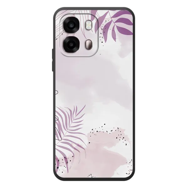 Чехол с принтом «Фиолетовые листья» для OPPO A6s
