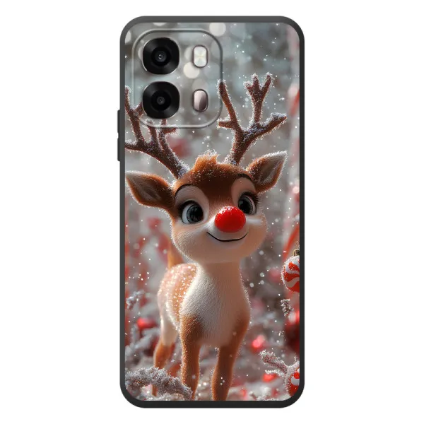 Чехол с принтом «Олень с носом» для OPPO A6s