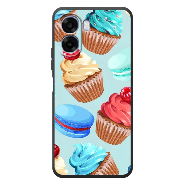 Чохол з принтом «Кексики» для OPPO A6x