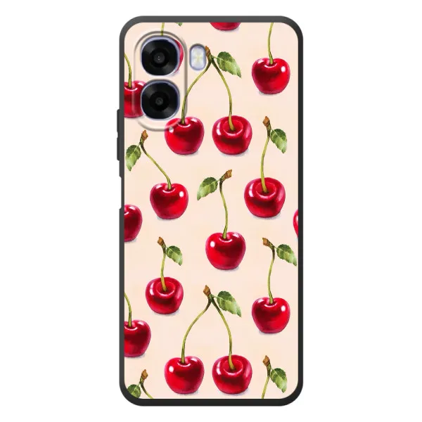 Чохол з принтом «Черешня» для OPPO A6x