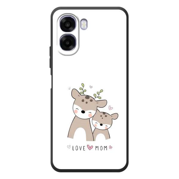 Чехол с принтом «Оленята мама и малыш» для OPPO A6x