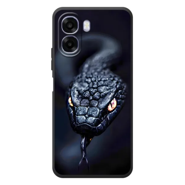 Чехол с принтом «Черная змея» для OPPO A6x Чехол с принтом «Черная змея» для OPPO A6x