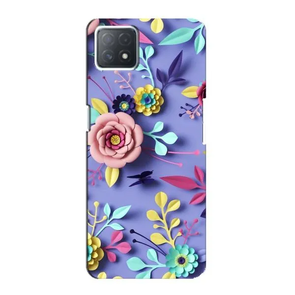Чехол с принтом «Цветочный дизайн» для OPPO A72 (5G)