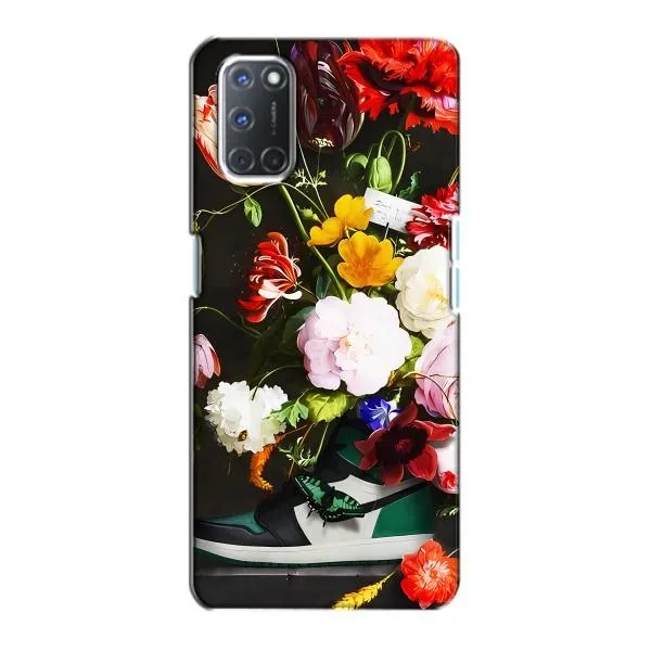 Чехол с принтом «Nike цветы» для OPPO A72