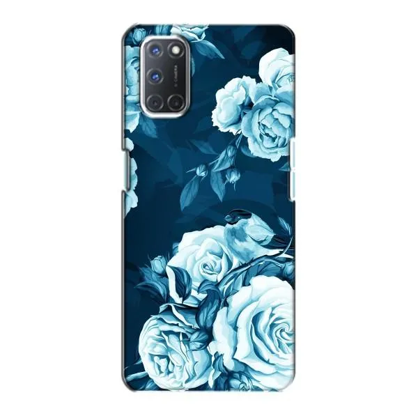 Чехол с принтом «Голубые Бутоны» для OPPO A72 Чехол с принтом «Голубые Бутоны» для OPPO A72