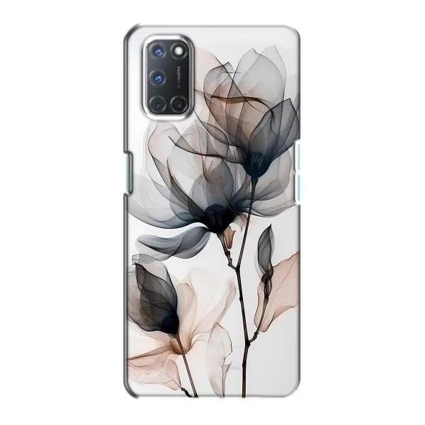 Чехол с принтом «Цветы на белом» для OPPO A72 Чехол с принтом «Цветы на белом» для OPPO A72