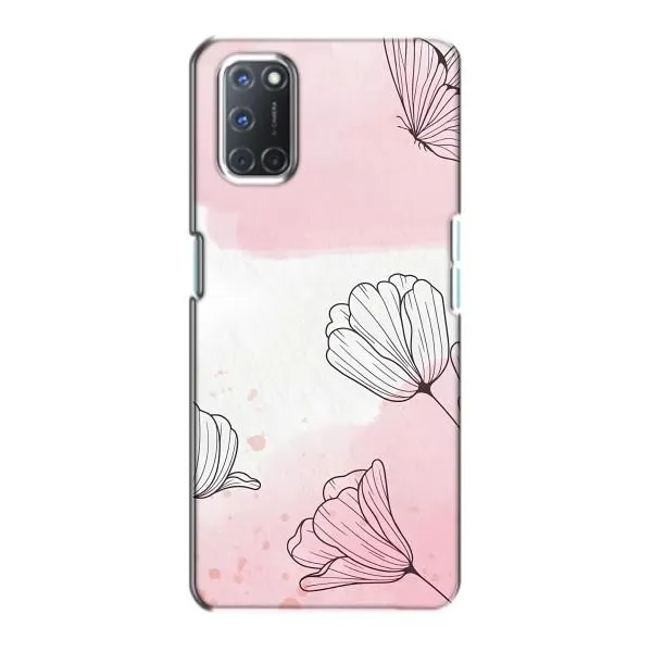 Чехол с принтом «Розовые цветы» для OPPO A72 Чехол с принтом «Розовые цветы» для OPPO A72