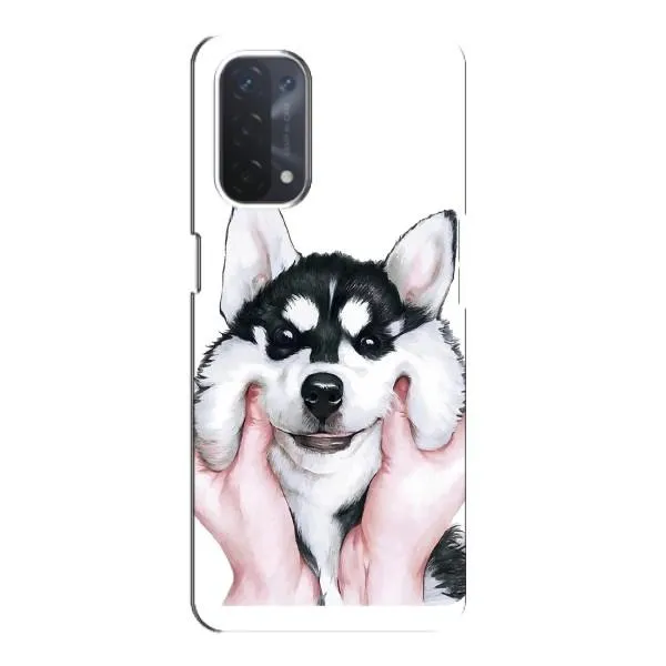 Чехол с принтом «Довольный Хаски» для OPPO A74 (5G) Чехол с принтом «Довольный Хаски» для OPPO A74 (5G)