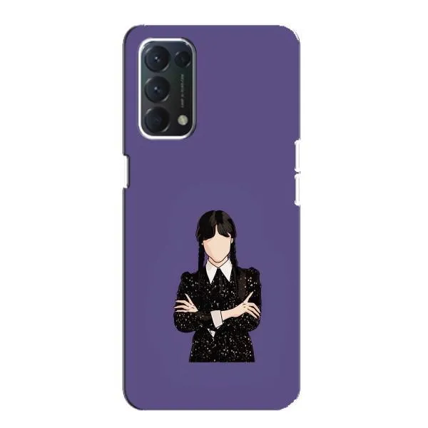 Чехол с принтом «Уэнздей в черном» для OPPO A74