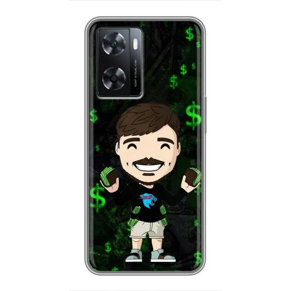 Чехол с принтом «Блогер Beast» для OPPO A77
