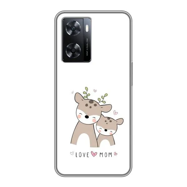 Чехол с принтом «Оленята мама и малыш» для OPPO A77 Чехол с принтом «Оленята мама и малыш» для OPPO A77