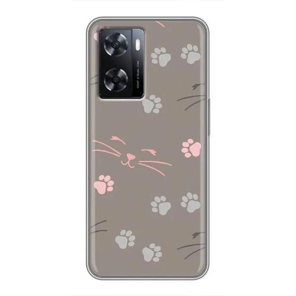 Чехол с принтом «Лапы и усы» для OPPO A77