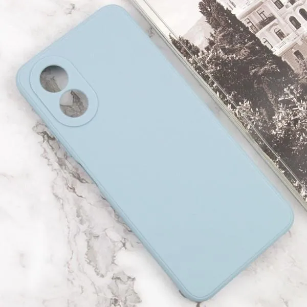 Силиконовый чехол Candy Full Camera для Oppo A78 4G — Серый — фото 2