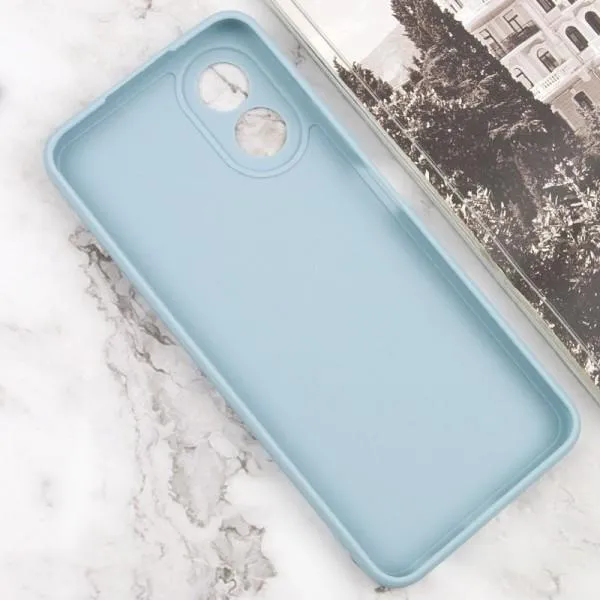 Силиконовый чехол Candy Full Camera для Oppo A78 4G — Серый — фото 3