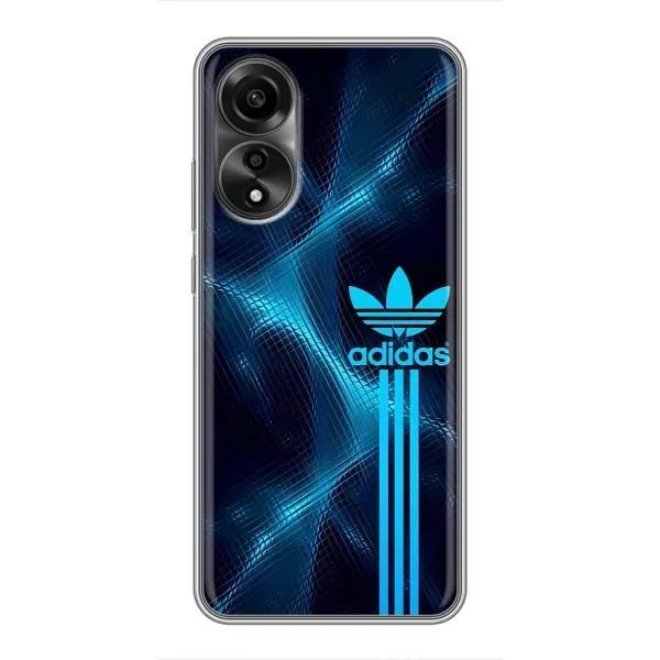 Чехол с принтом «Синий Адидас» для OPPO A78 (4G)