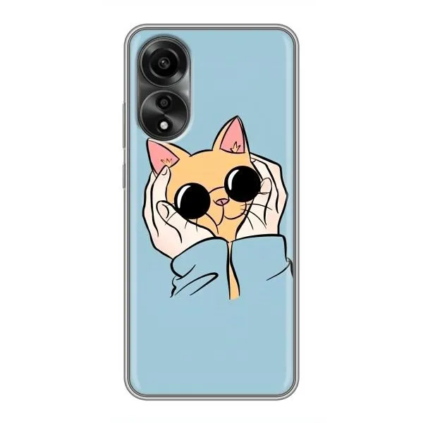 Чехол с принтом «Котик в очках» для OPPO A78 (4G) Чехол с принтом «Котик в очках» для OPPO A78 (4G)