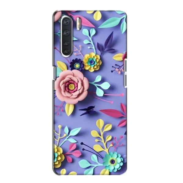 Чехол с принтом «Цветочный дизайн» для OPPO A91
