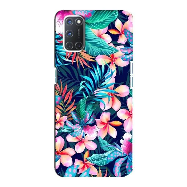 Чехол с принтом «Красочные цветы» для OPPO A92
