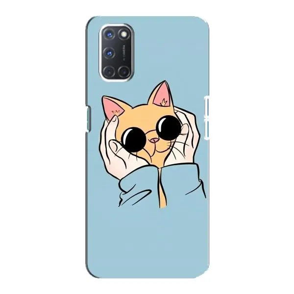 Чехол с принтом «Котик в очках» для OPPO A92 Чехол с принтом «Котик в очках» для OPPO A92