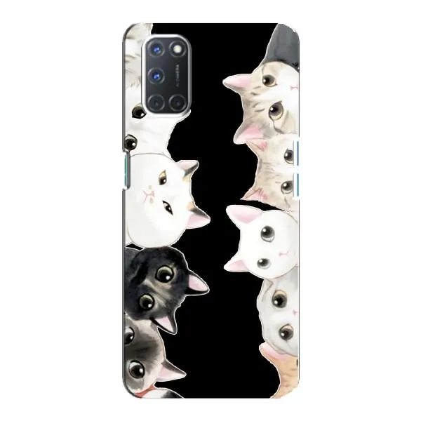Чехол с принтом «Взгляд котов» для OPPO A92 Чехол с принтом «Взгляд котов» для OPPO A92