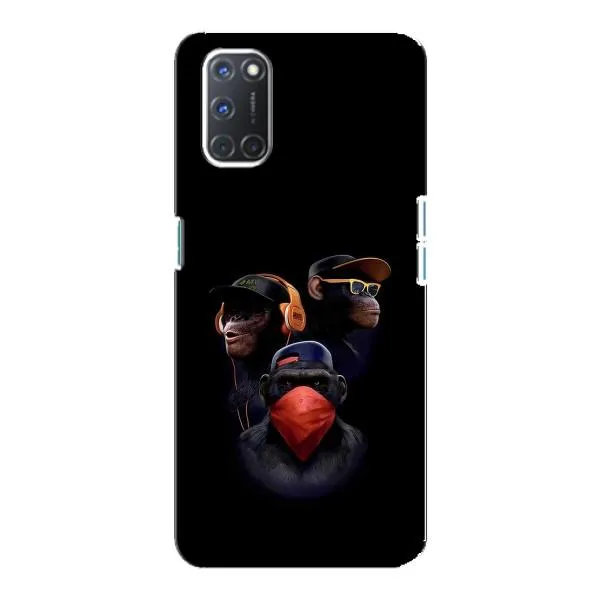 Чехол с принтом «Три обезьяны» для OPPO A92 Чехол с принтом «Три обезьяны» для OPPO A92