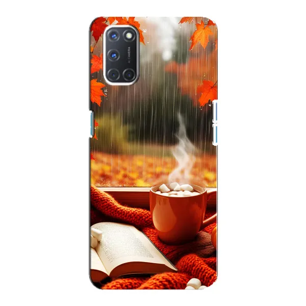 Чехол с принтом «Кофе и дождь» для OPPO A92