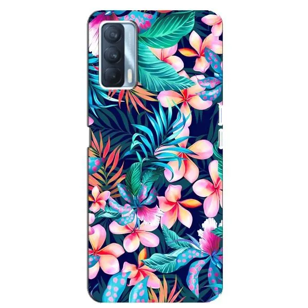 Чехол с принтом «Красочные цветы» для OPPO A92s