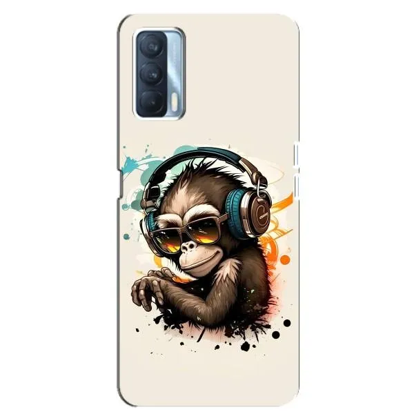 Чехол с принтом «Макака в наушниках» для OPPO A92s