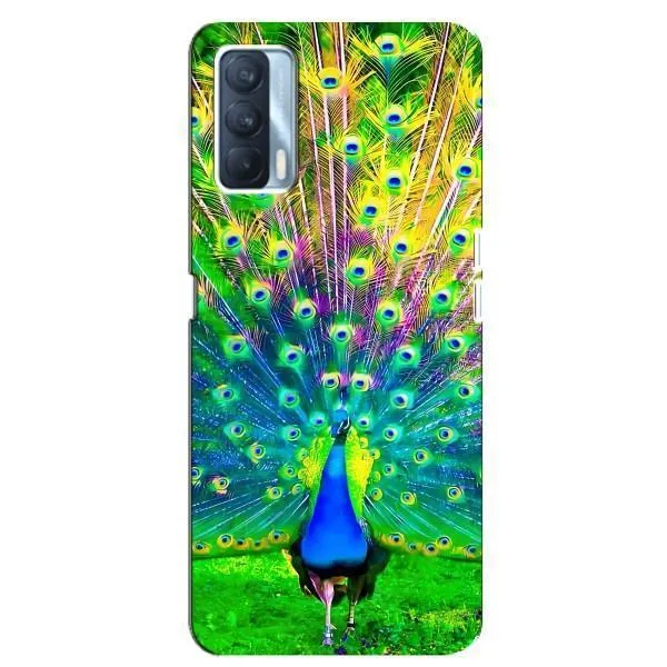 Чехол с принтом «Яркий Павлин» для OPPO A92s