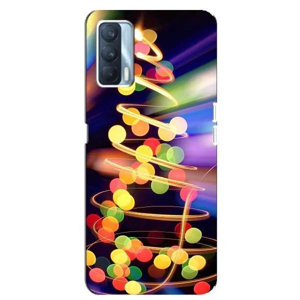 Чехол с принтом «Елка с гирлянд» для OPPO A92s