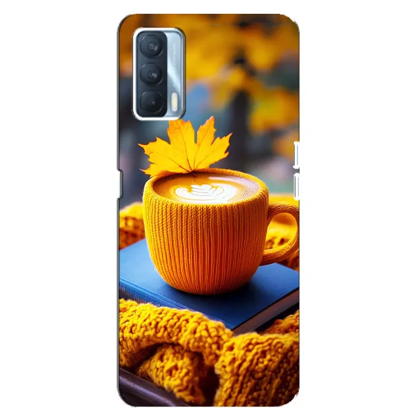 Чехол с принтом «Кофе на желтом пледе» для OPPO A92s