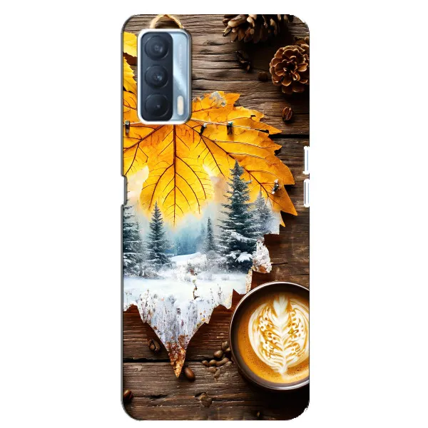 Чехол с принтом «Осенне-зимний кофе» для OPPO A92s
