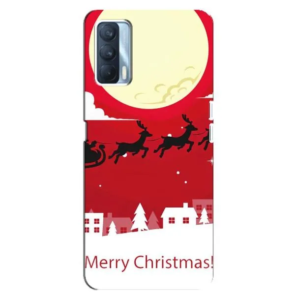 Чехол с принтом «Санта с оленями» для OPPO A92s Чехол с принтом «Санта с оленями» для OPPO A92s