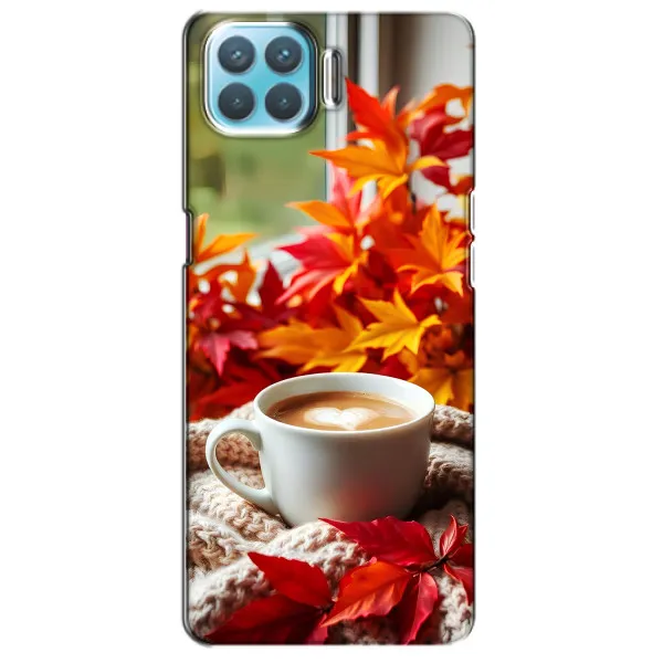 Чехол с принтом «Кофе и листья» для OPPO A93
