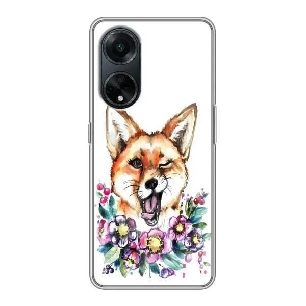 Чехол с принтом «Веселая лисичка» для OPPO A98